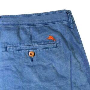 Tommy Bahama‎ Relax Shorts Blue Flat Front Casual Chino Style Mens Size 42